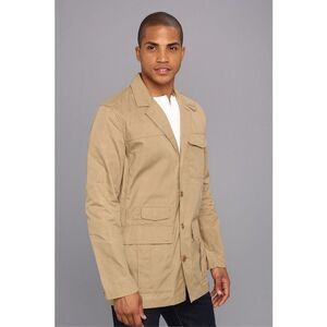 Fjallraven Travel Blazer G-1000 Cotton Utility Field Jacket Pockets‎  Tan Small